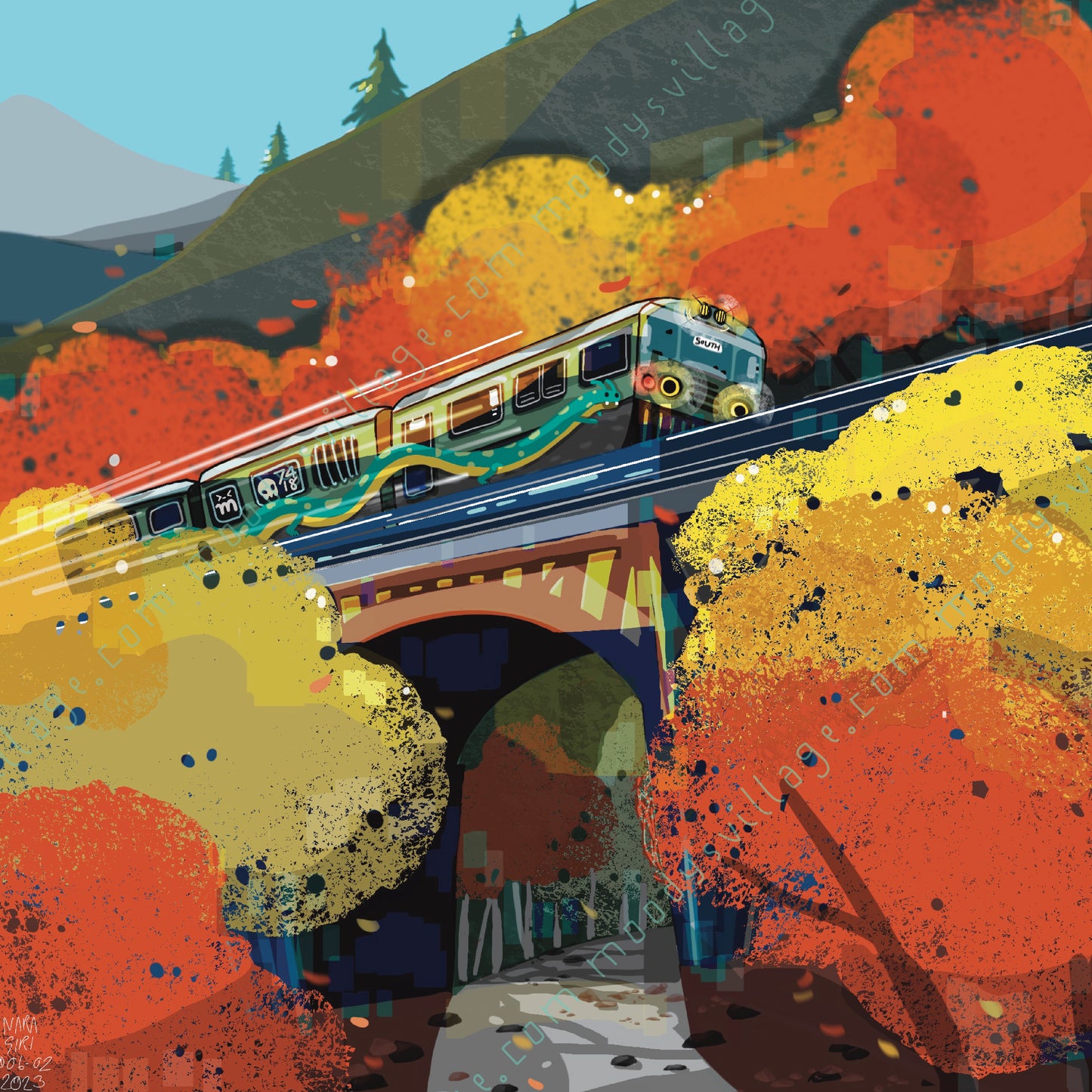 Railway in Autumn