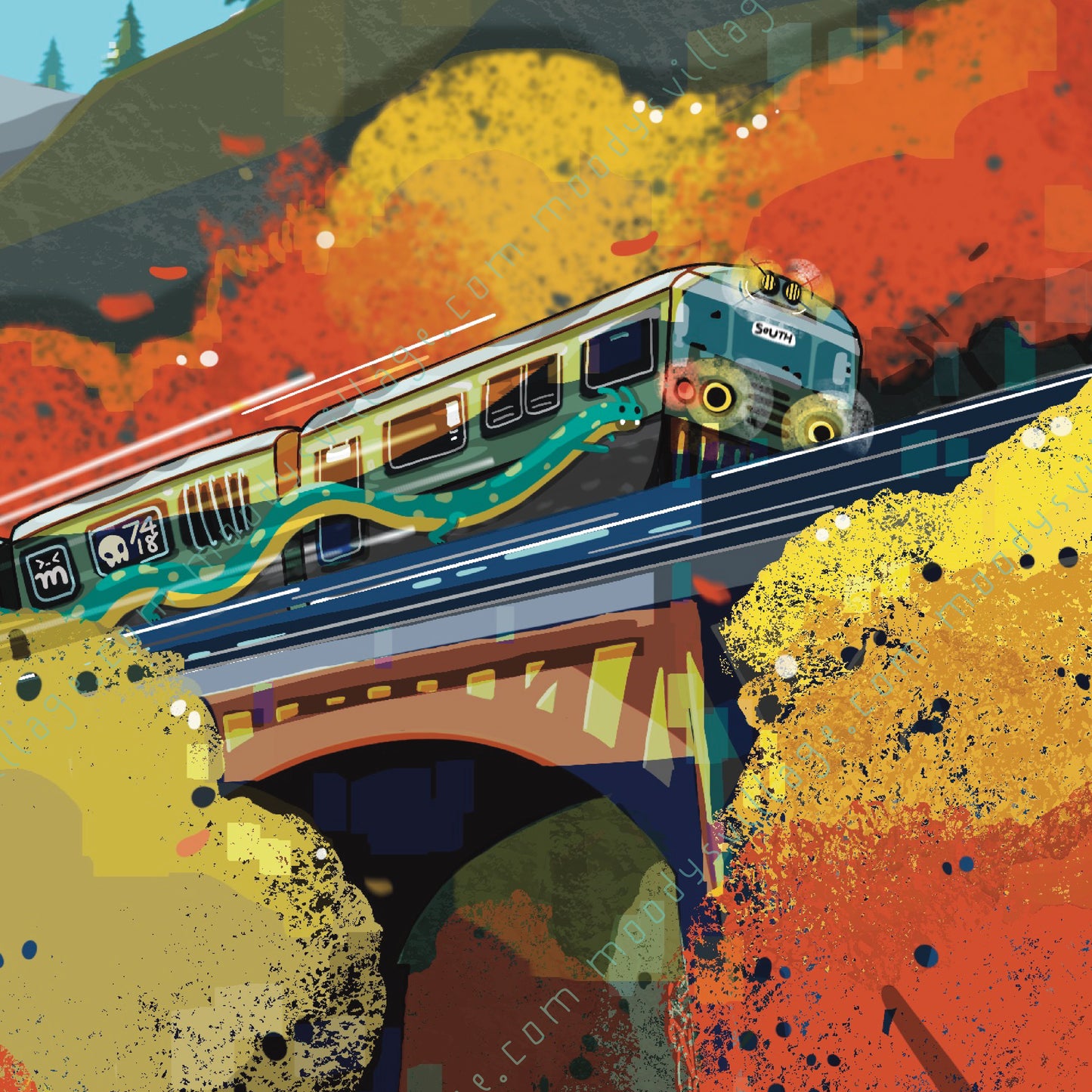 Railway in Autumn
