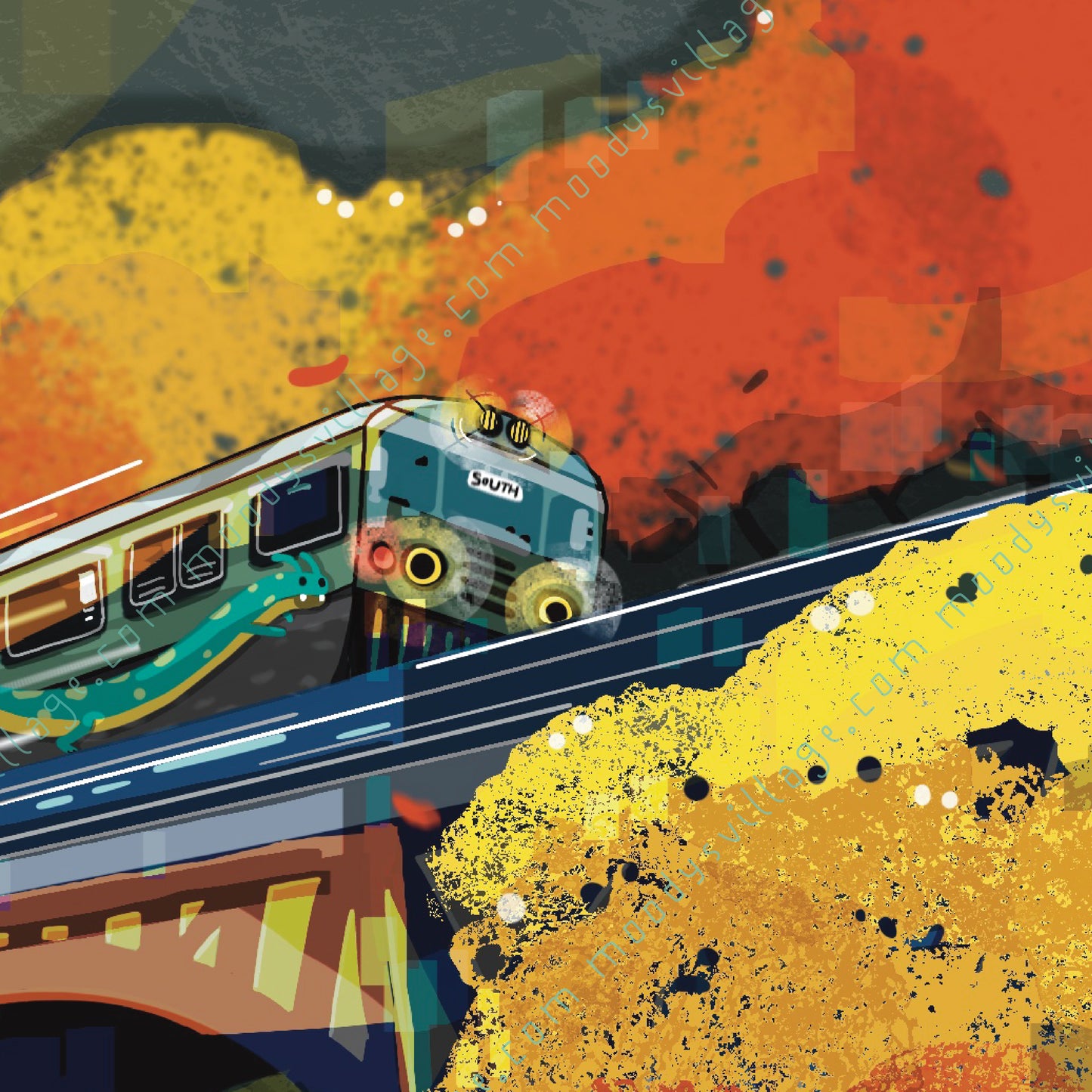 Railway in Autumn