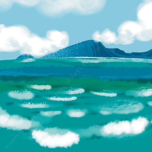 ทะเลในวันฟ้าใส (The Sea On A Bright Day) 8x10"